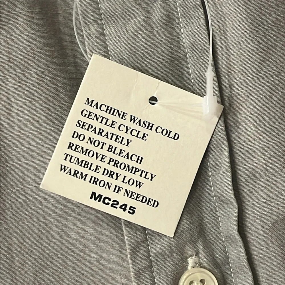 Polo Ralph Lauren Great Escape Button Down Shirt grey Slim Fit Mens Size XXL